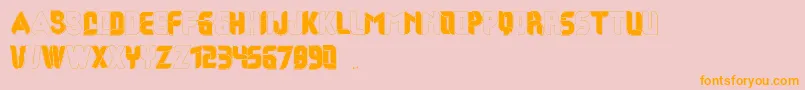 difo Font – Orange Fonts on Pink Background