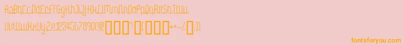 Weitere Informationen zur DIGIK -Schriftart DIGIK -Schriftart – Orangefarbene Schriften auf rosa Hintergrund
