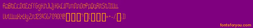 DIGIK    Font – Orange Fonts on Purple Background