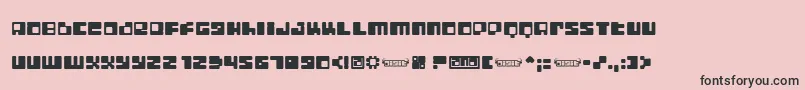 DIGILF   Font – Black Fonts on Pink Background