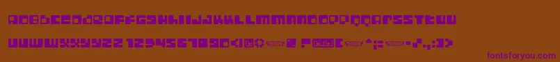 DIGILF   Font – Purple Fonts on Brown Background