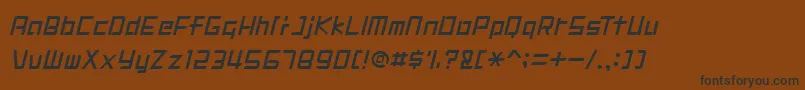 DIGIMRG Font – Black Fonts on Brown Background