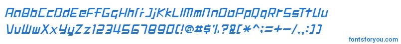 フォントDIGIMRG – 青いフォント