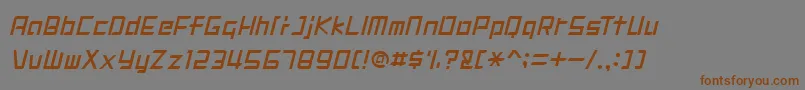 DIGIMRG Font – Brown Fonts on Gray Background