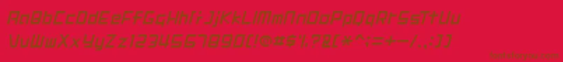 Подробнее о шрифте DIGIMRG Шрифт DIGIMRG – коричневые шрифты на красном фоне