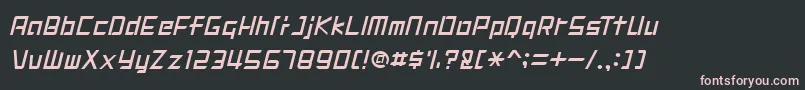 DIGIMRG Font – Pink Fonts on Black Background