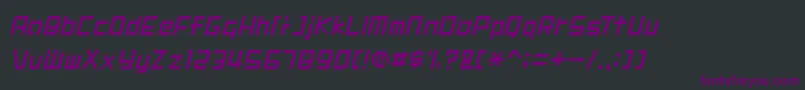 DIGIMRG Font – Purple Fonts on Black Background
