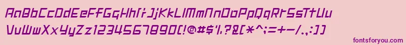DIGIMRG Font – Purple Fonts on Pink Background