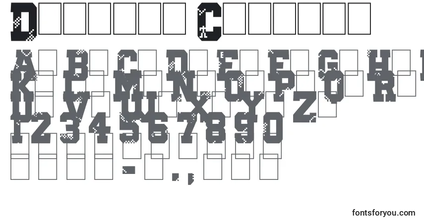 Fuente Digital College - alfabeto, números, caracteres especiales