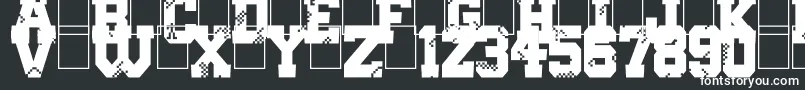 Digital College Font – White Fonts on Black Background