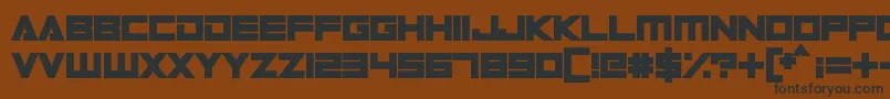 Digital Dare Font – Black Fonts on Brown Background