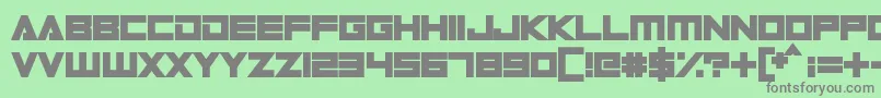 Digital Dare Font – Gray Fonts on Green Background