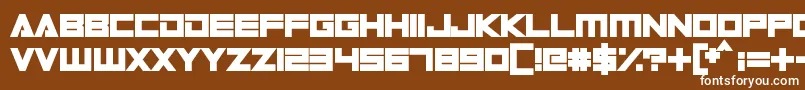 Digital Dare Font – White Fonts on Brown Background
