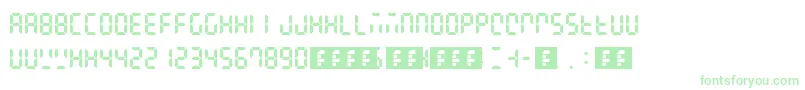 Шрифт Digital Display – зелёные шрифты