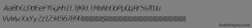 DigitalStream-Schriftart – Schwarze Schriften auf grauem Hintergrund