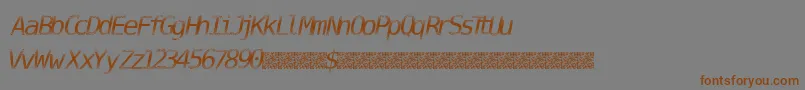 DigitalStream Font – Brown Fonts on Gray Background