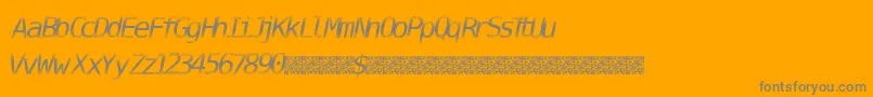 DigitalStream Font – Gray Fonts on Orange Background