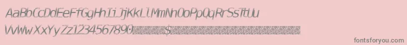 DigitalStream-Schriftart – Graue Schriften auf rosa Hintergrund