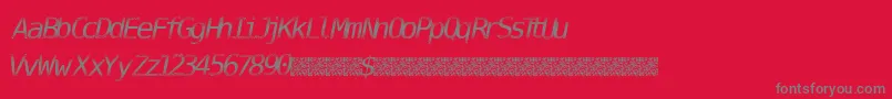 Police DigitalStream – polices grises sur fond rouge