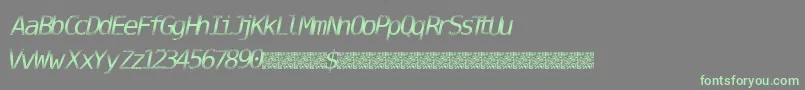 DigitalStream Font – Green Fonts on Gray Background