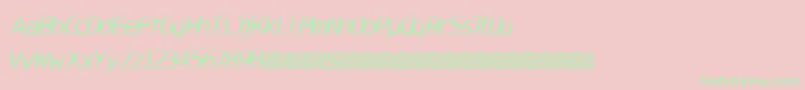 DigitalStream Font – Green Fonts on Pink Background