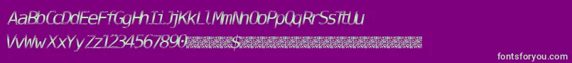 DigitalStream Font – Green Fonts on Purple Background