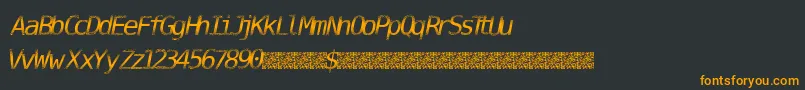DigitalStream Font – Orange Fonts on Black Background