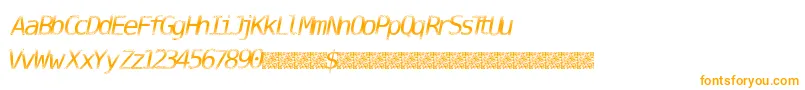DigitalStream Font – Orange Fonts on White Background
