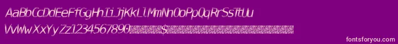 DigitalStream-Schriftart – Rosa Schriften auf violettem Hintergrund
