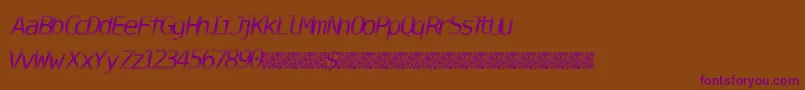 DigitalStream Font – Purple Fonts on Brown Background