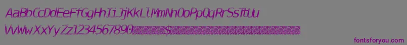 DigitalStream Font – Purple Fonts on Gray Background