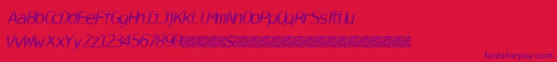 DigitalStream-Schriftart – Violette Schriften auf rotem Hintergrund