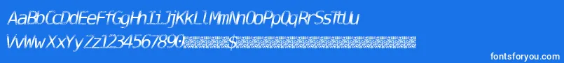 DigitalStream Font – White Fonts on Blue Background