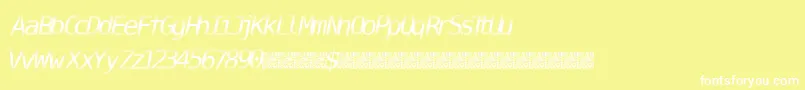 DigitalStream Font – White Fonts on Yellow Background