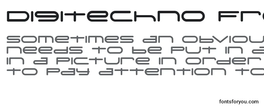 Review of the Digitechno FreeVersion Font