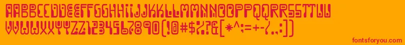 dignity of labour Font – Red Fonts on Orange Background