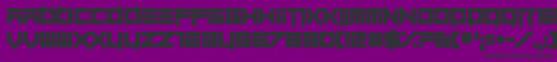 Dillydallier Straight-Schriftart – Schwarze Schriften auf violettem Hintergrund