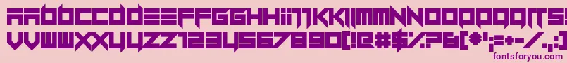 Dillydallier Straight Font – Purple Fonts on Pink Background