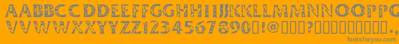 DIMEH    Font – Gray Fonts on Orange Background