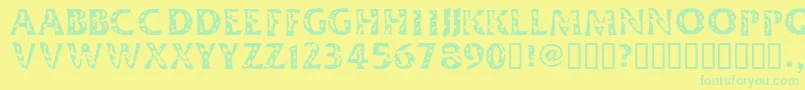 DIMEH    Font – Green Fonts on Yellow Background