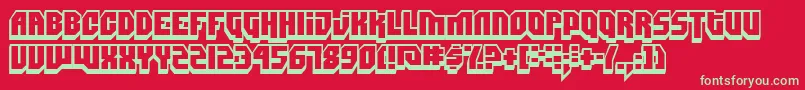DIMIS    Font – Green Fonts on Red Background