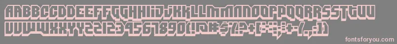 フォントDIMIS    – 灰色の背景にピンクのフォント