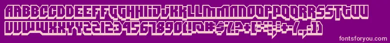 フォントDIMIS    – 紫の背景にピンクのフォント