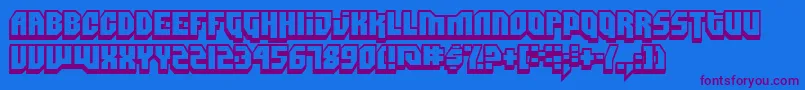 DIMIS    Font – Purple Fonts on Blue Background