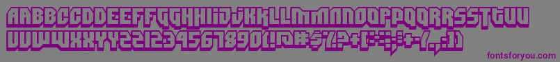DIMIS    Font – Purple Fonts on Gray Background