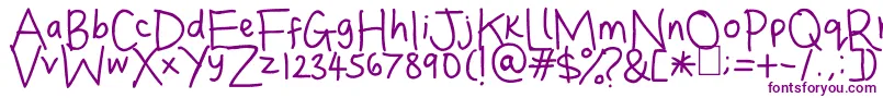 Dina s Handwriting Font – Purple Fonts