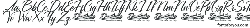 Dinattallie Personal Use Only-fontti – juhla-fontit