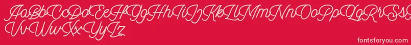 More about Dingbod script FREE Font Dingbod script FREE Font – Pink Fonts on Red Background
