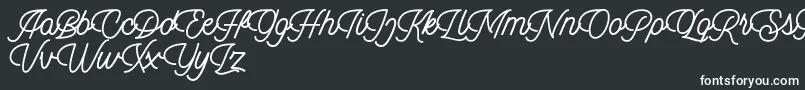 Dingbod script FREE-fontti – valkoiset fontit