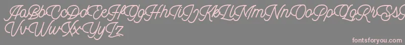 fuente Dingbod script FREE – Fuentes Rosadas Sobre Fondo Gris